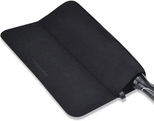Glamza Hair Mat with Storage Bag Made of Heat Resistant Safety Felt - Ideal for Home and Travel - Black