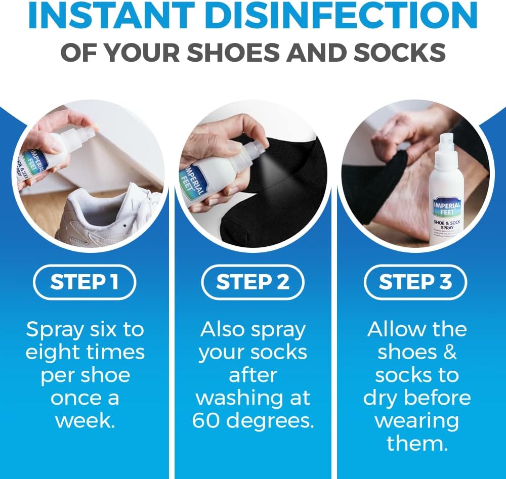 Imperial Feet Ultimate Nail Fungus Care Set - Fungal Nail Treatment with Pink Polish and Anti-Fungal Spray