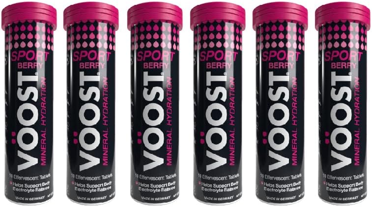 VOOST Effervescent Sport Hydration Berry Effervescent Tablets 60 Pack (6x10)