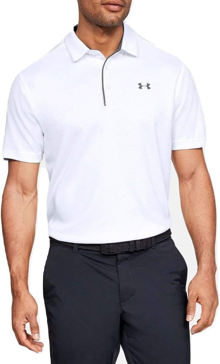UNDER ARMOUR mens Tech Golf Polo ,Shock (388)/Glacier Gray,XX-Large