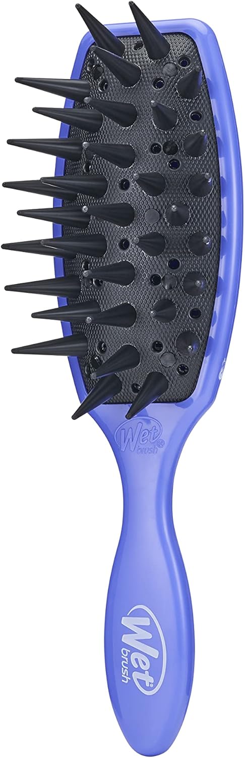 WetBrush Custom Care Treatment Brush to Evenly Distribute Product, Helps Reduce Shedding and Breakage, with Added Drainage Holes, For All Hair Types, Purple