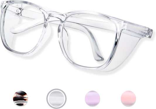 joohoo Anti Fog Safety Glasses for Women, Safety Goggles for Nurse, Protective Eyewear, Blue Light Blocking & UV Protection