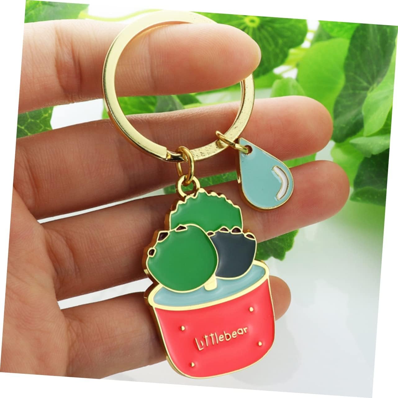 BESTYASH 4 Pz accessori chiave ricompensa portachiavi divertente portachiavi con ciondolo portachiavi cactus portachiavi a premi gadget casa oggettistica casa laccetto portachiavi
