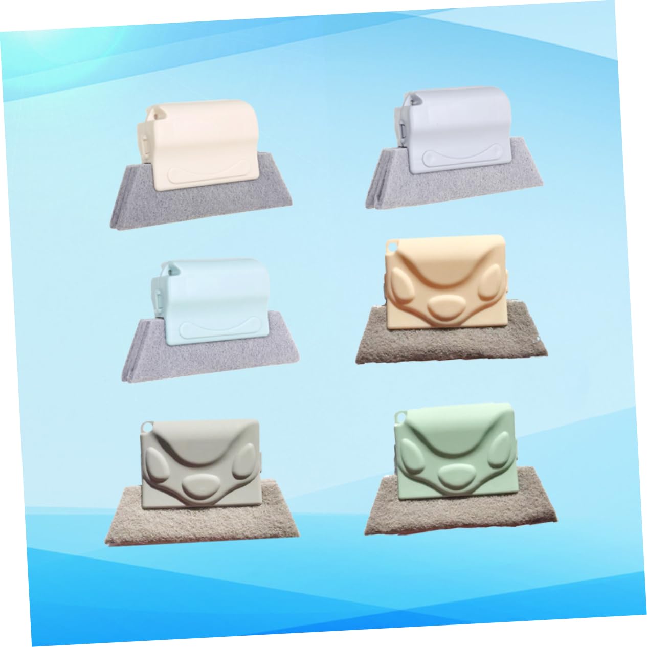 Beaupretty Home Cleaning Essential 6 Pezzi Set Di Spazzole Per La Pulizia Delle Scanalature Fessura Per Finestre E Spazzola Per Una Facile Rimozione Delle Macchie Casuale