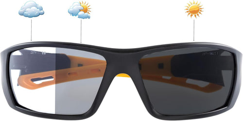 CAT Photoplan Photochromic Safety Glasses, ANSI Z87.1, UV Protection, Anti Fog Universal Fit for Men & Women
