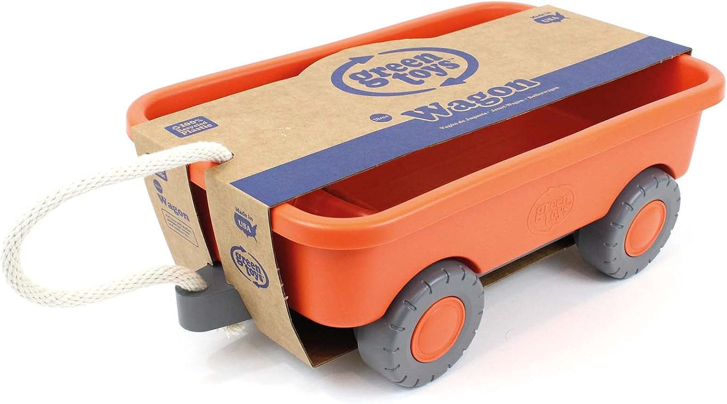 Green Toys WAGO-1227 Wagon Outdoor Toy, Orange