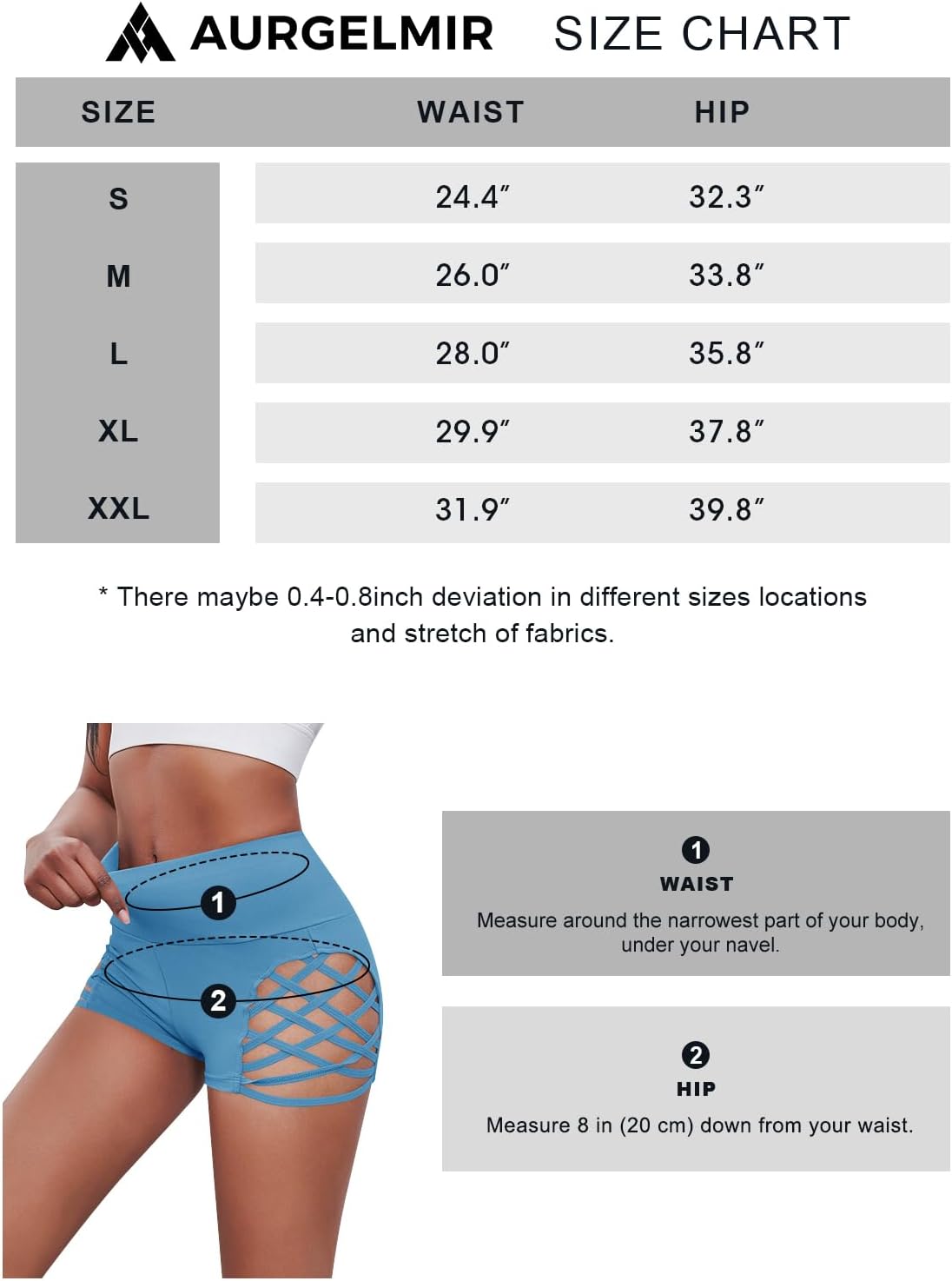 Fisoew Women's Workout Yoga Shorts High Waist Tummy Control Criss Cross Athletic Sports Booty Short Leggings