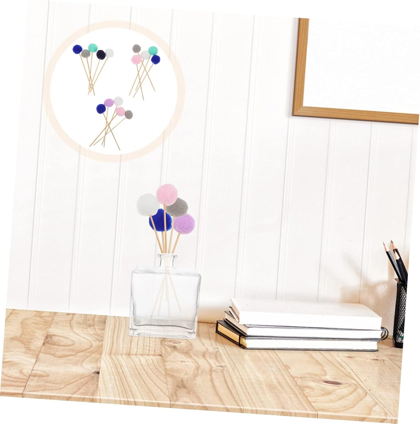 Generic Fragrance Scented Diffuser 15pcs Essential Diffuser Sticks Air Freshener Sticks for Aromatherapy Control Volatile Speed Random Color