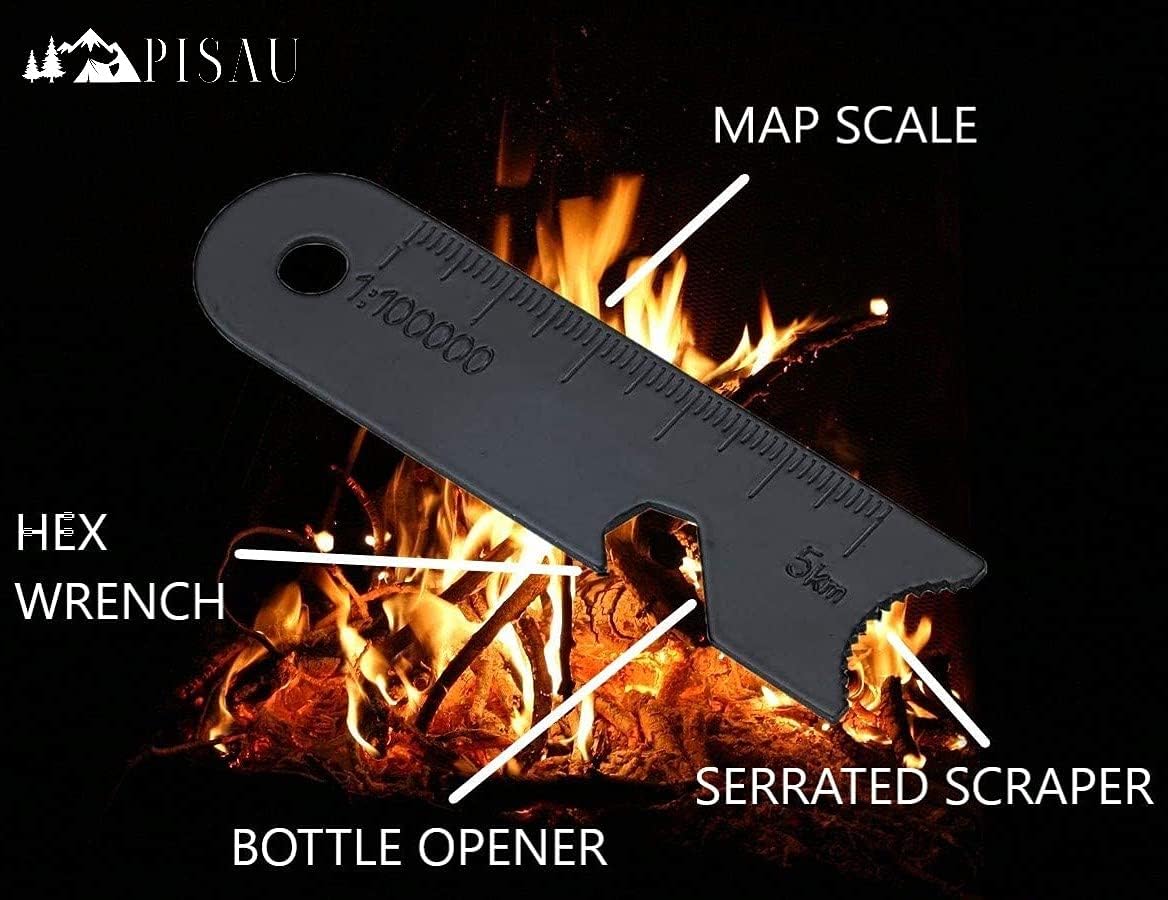 12.7 cm Ferrocerium Ferro Rod Flint Fire Starter Waterproof for Camping, Hiking and Emergency