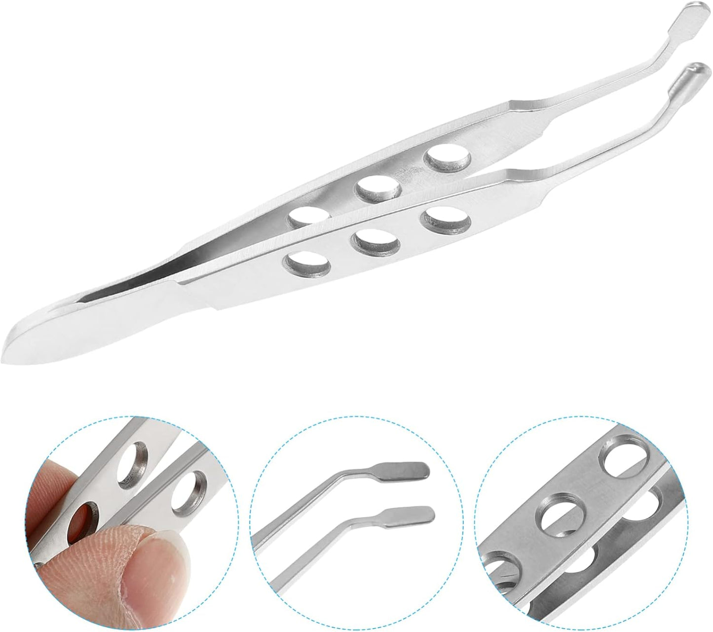 Uonlytech Meibomian Gland Expressor, Stainless Steel Eyelid Massage Professional Face Care Craft Tools for Dry Eyes