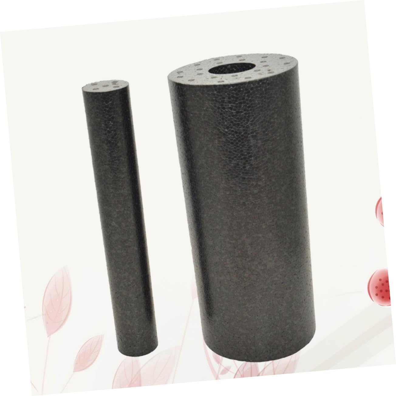 Hemobllo 1 Albero Di Massaggio Colonna Yoga Massaggi Roller Per Il Retro Per Tessuti Profondi Muscolo Ginnastica Massagni Per La Schiena Schiuma Black