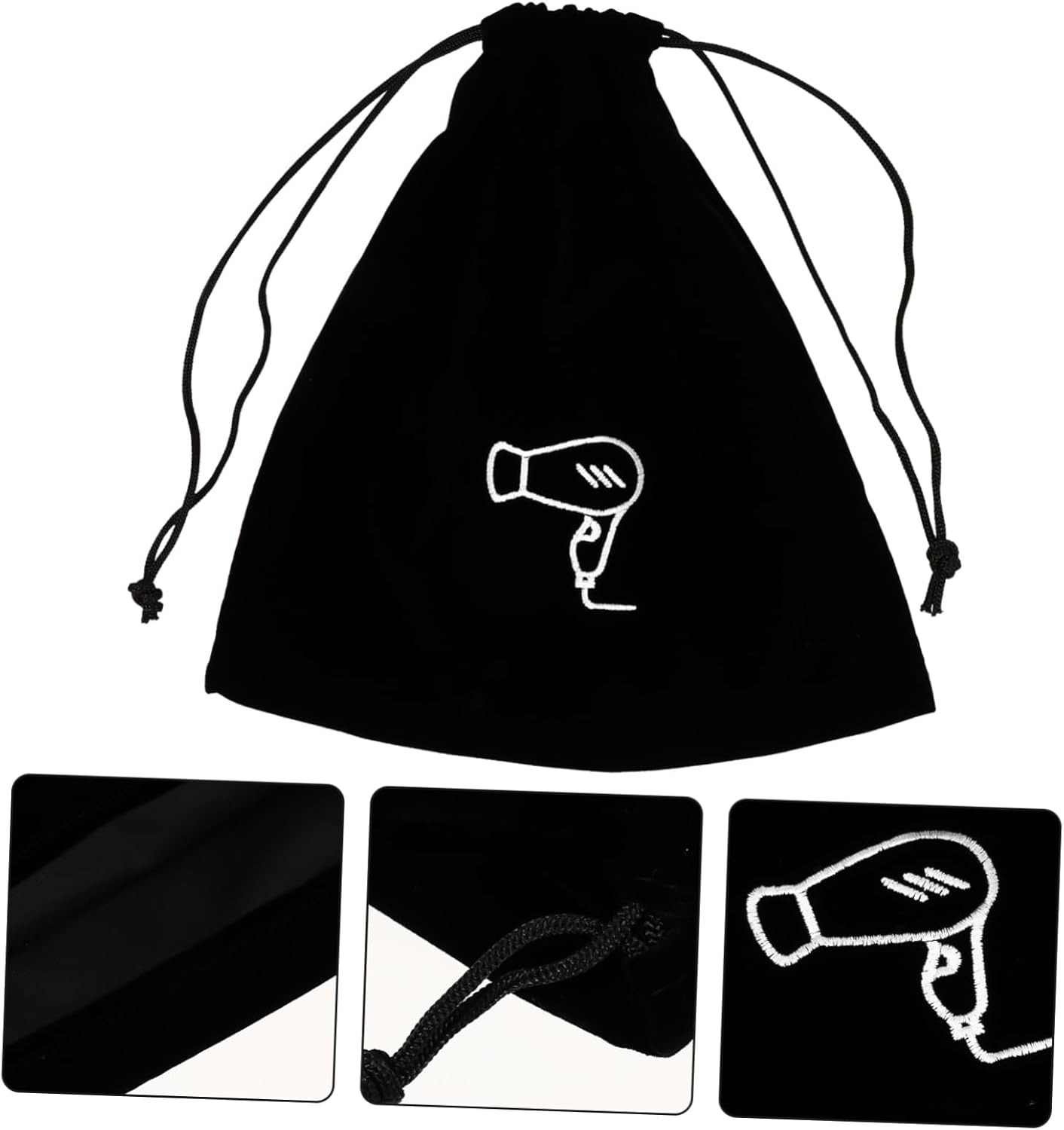 5 Pcs Hair Dryer Bag Drawstring Bag Portable Dryer Tool Bag Travel Flannel Hat
