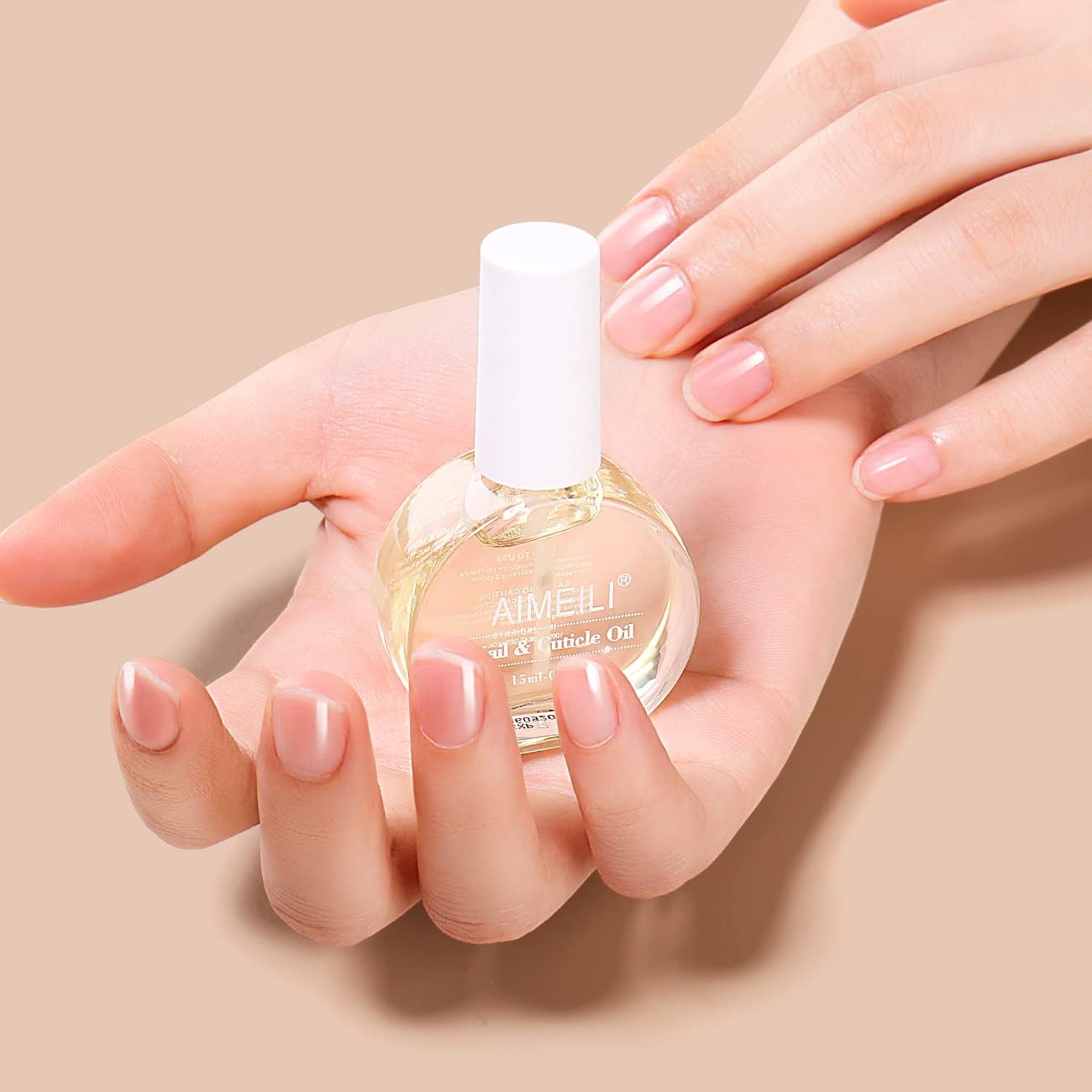AIMEILI Natural Nail & Cuticle Oil, Cuticle Skin Care Nail Moisturizer 15ml Cruelty-free & Vegan Oil