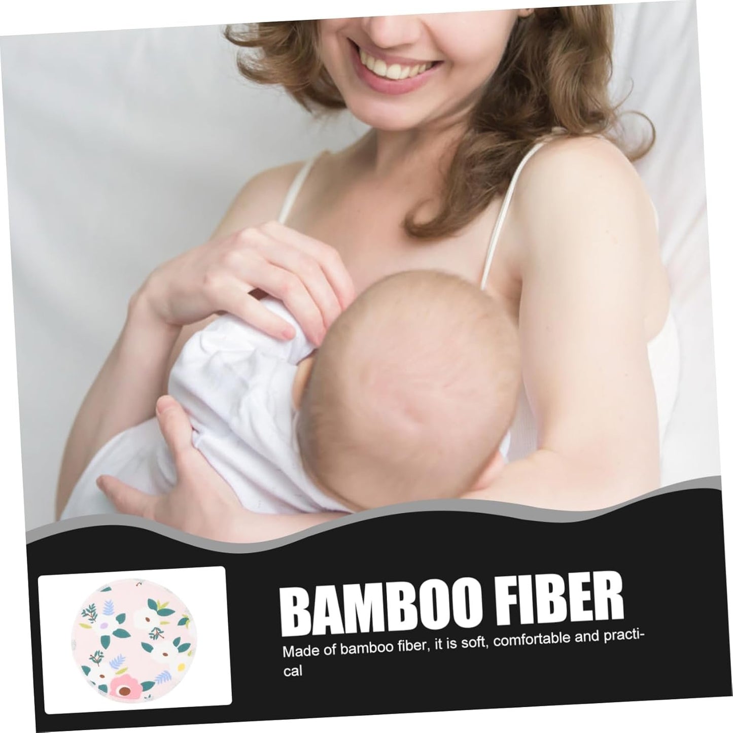 ifundom 6 Pack Nursing Pads Reusable Washable Soft Breastfeeding Pads for Maternity Absorbent Breathable Random Style