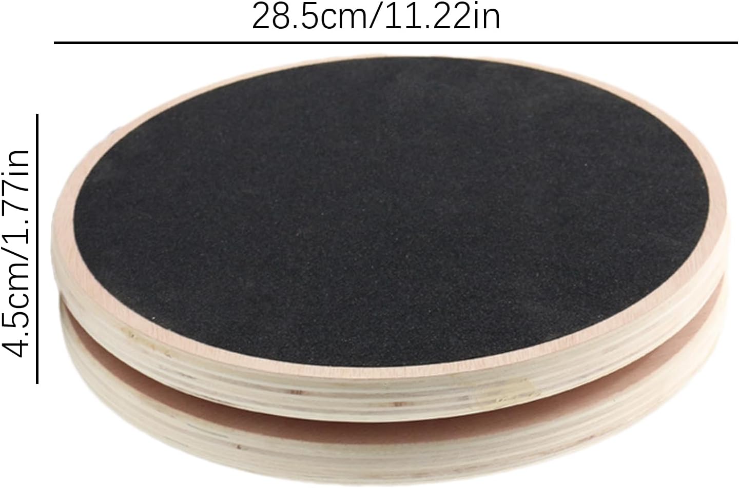 Waist Training Board, Wooden Waist Whisper Disc Anti-Slip, Rotating Exercise Equipment Body Trainer, Fitness Twist Gear for Trimming Arms, Legs, Core Workout on Home Gym