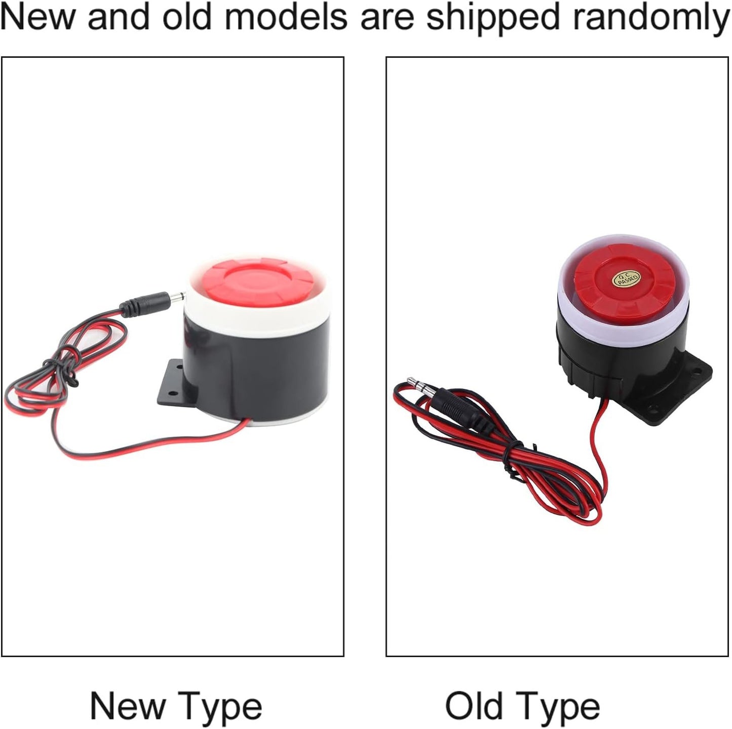 Forte 110 DB Home Security Wired Mini Alarm Horn Strong, Permanent Anti-Theft for the Apartment for Protection from Thieves