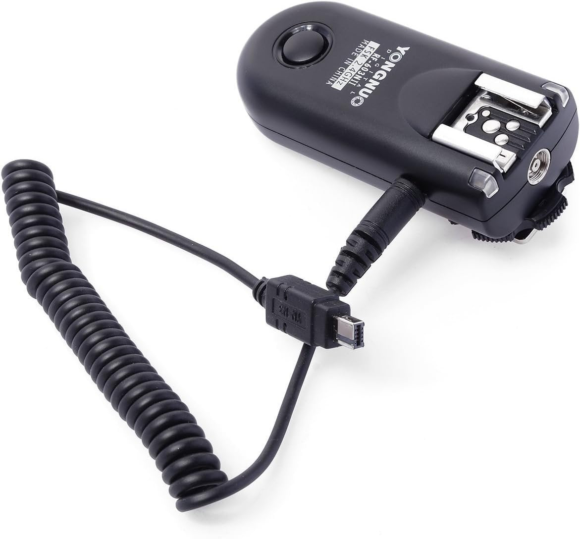 Yongnuo RF-603 N II – 2 Wireless Trigger Kit for Nikon Cameras (2.4 GHz, 120 m, AAA), Black