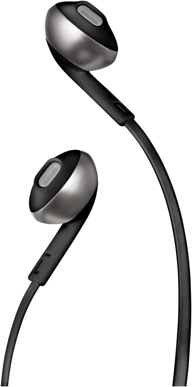 JBL Tune 205 Wired In-Ear Headphones with One-Button Remote/Mic - Black