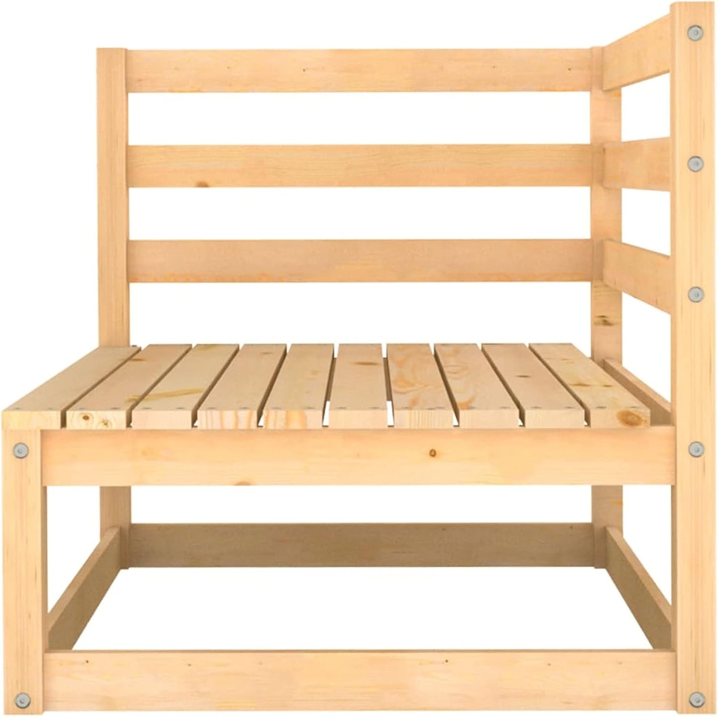Homgoday Set Divani da Giardino 4 pz in Legno Massello di Pino, Lettini Prendisole, Divano Letto Mobili, Lettini da Giardino, Lettino da Piscina Esterno Piscina No