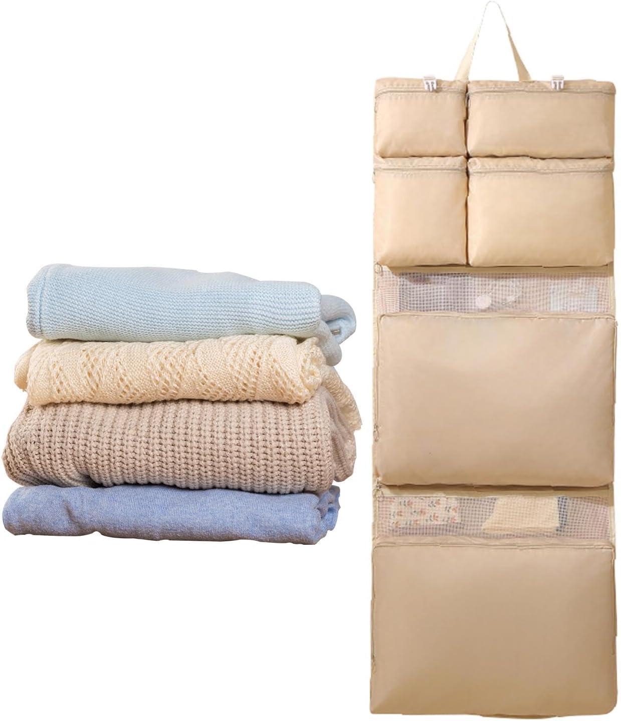 Travel Clothing Bag, Luggage Organizer Bag, Wall Mount Organizer, Travel Packing Bags, Multifunctional Travel Clothing Storage Bag With Wall Mount Design For Lightweight Packing and Home Organization