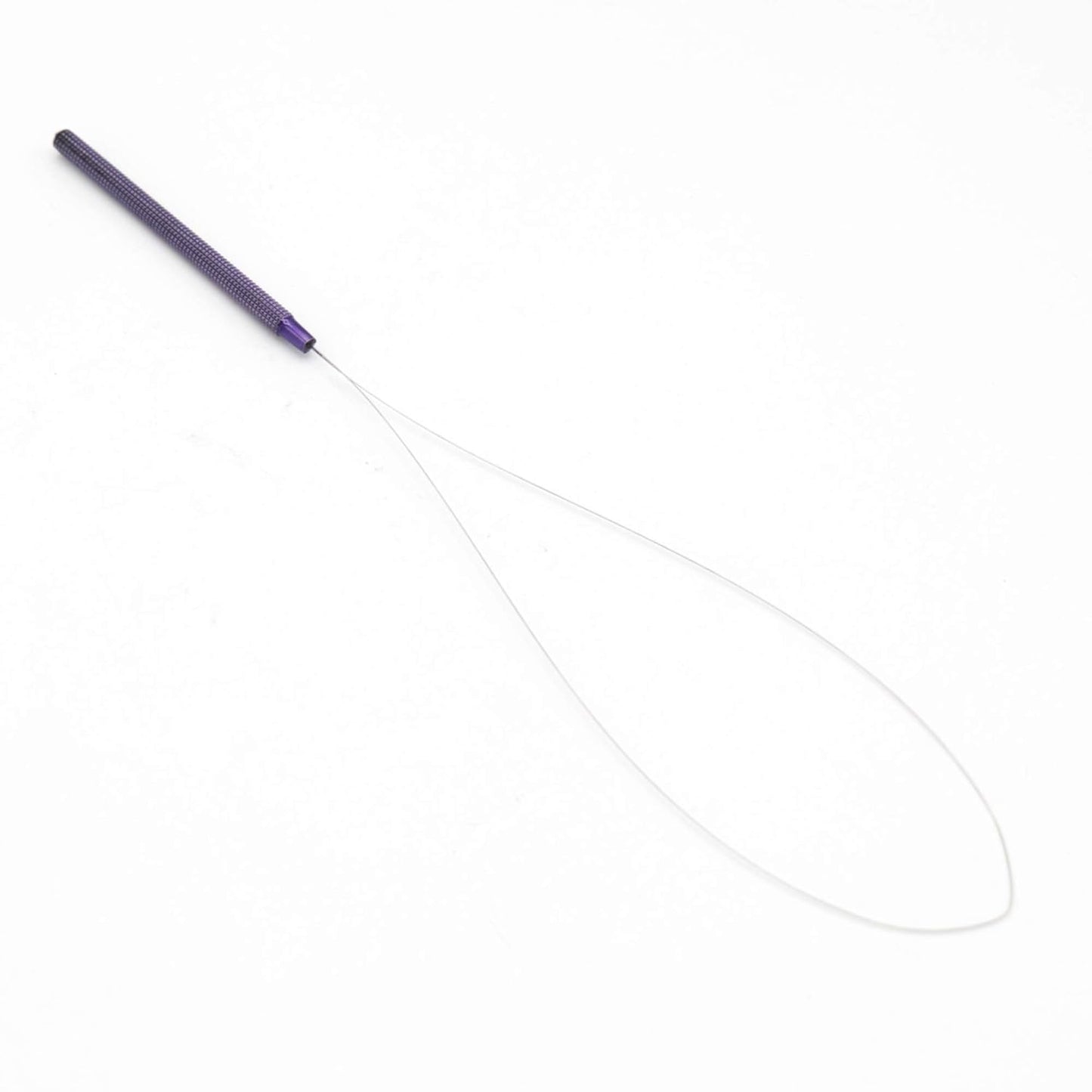 Professional Hair Extension & Beading Tool Kit Remove Plier Set for beads (4 Piece) I-Link Micro Ring Loop Needle Pulling Hook Threader Wire for Silicone Rings (Purple)