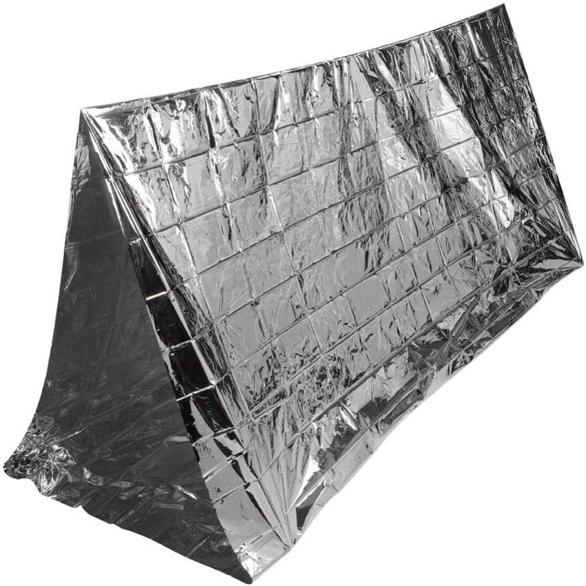Emergency Thermal Blankets, Mylar Survival Shelter Tent First Aid Kit Weather