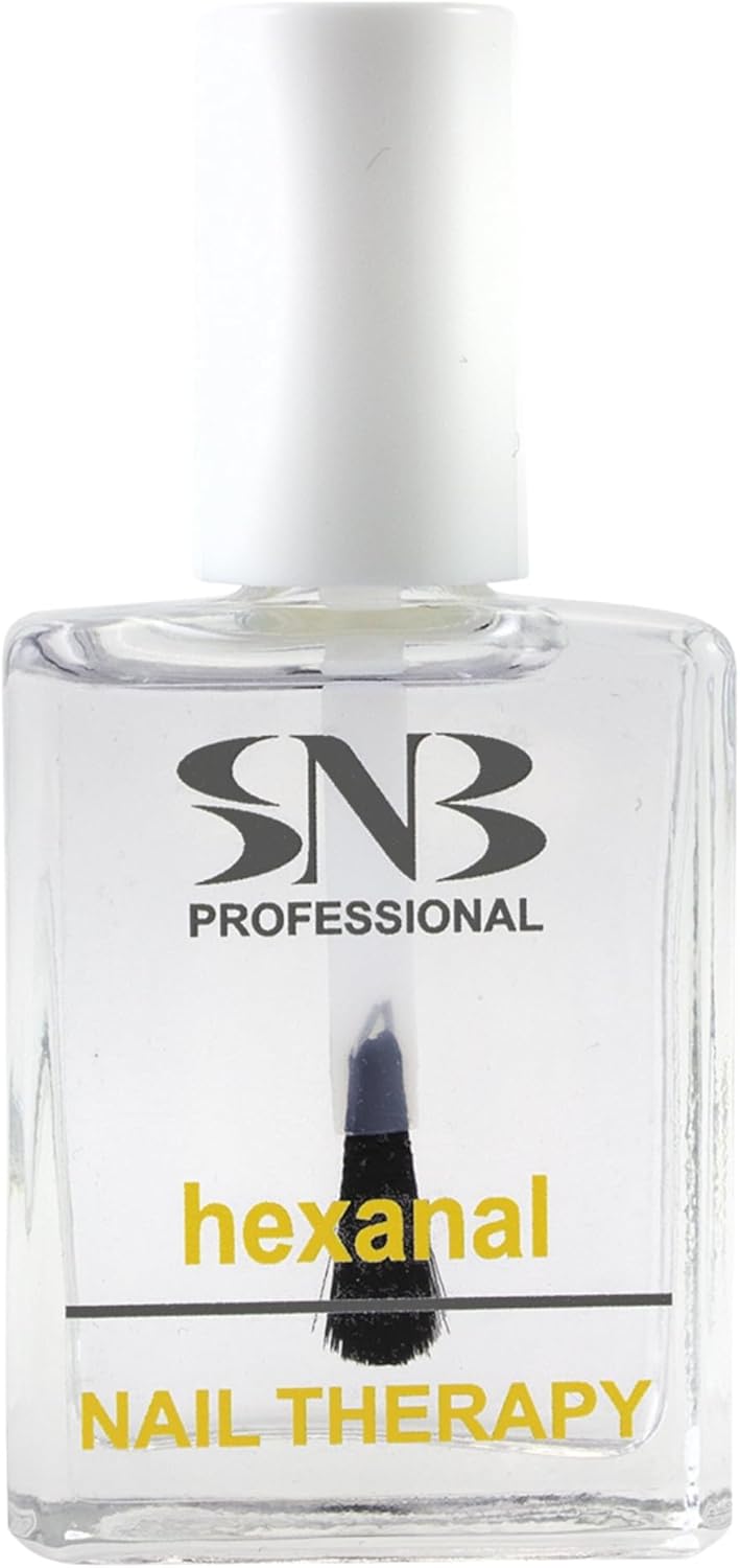 SNB Professional Nail Hardener with Hexanal Nail Care Strengthener with AHA Acids, Vitamin B5 & C, 15 ml, Nail Care, Nail Therapy