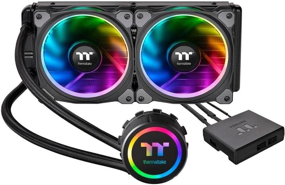 Thermaltake Floe 280mm, 16.8 Million Color Software Enabled (TT RGB Plus/Alexa/Razer Chroma), AMD (AM5/AM4)/Intel (LGA 2066/1200), AIO CPU Liquid Cooler CL-W167-PL14SW-A for Desktop