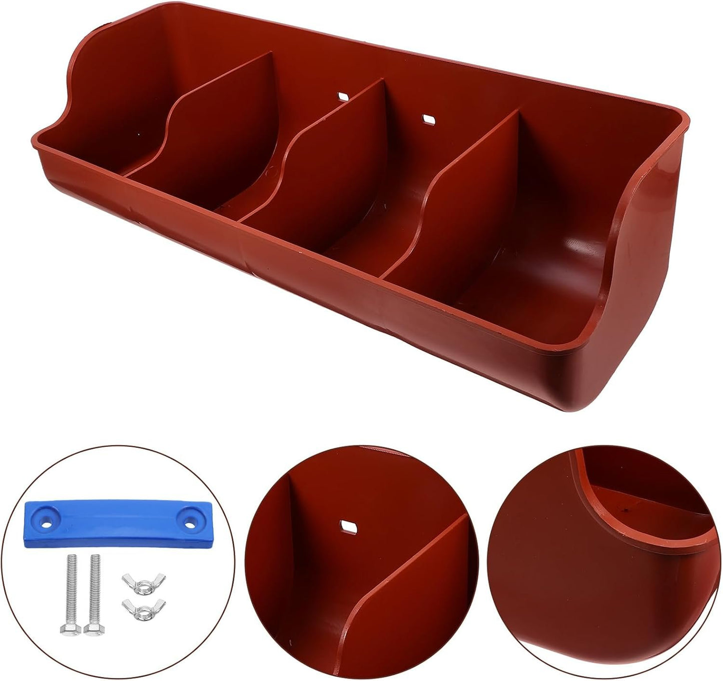 VANZACK Pig Feeding Trough Goat Toy Livestock Food Feeder Trough Horse Feed Storage Drinking Fountain Chicken Drinker Animal
