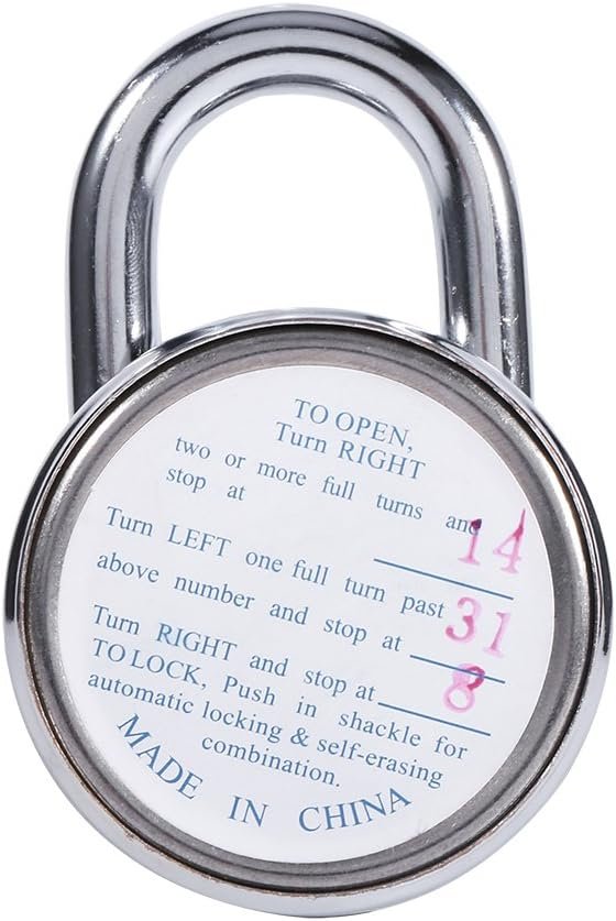Combination Code Lock Safe Security for Luggage Suitcase Round Dial Number Padlock Zinc Alloy