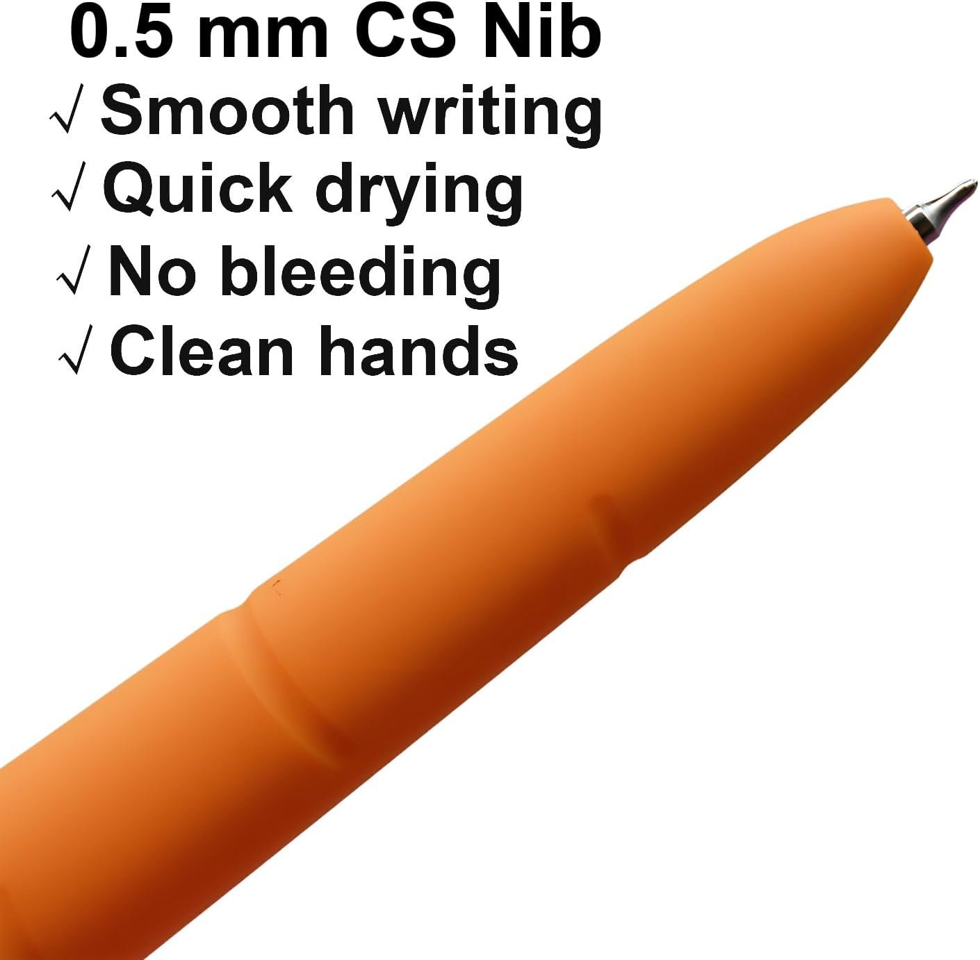 Maydahui 8 Pcs Funny Screaming Carrot Tongue Gel Pens Kawaii 0.5 mm Carrot Writing Pens Black Ink For Easter Basket Stuffers Shcool Stationery Supplies Office Party