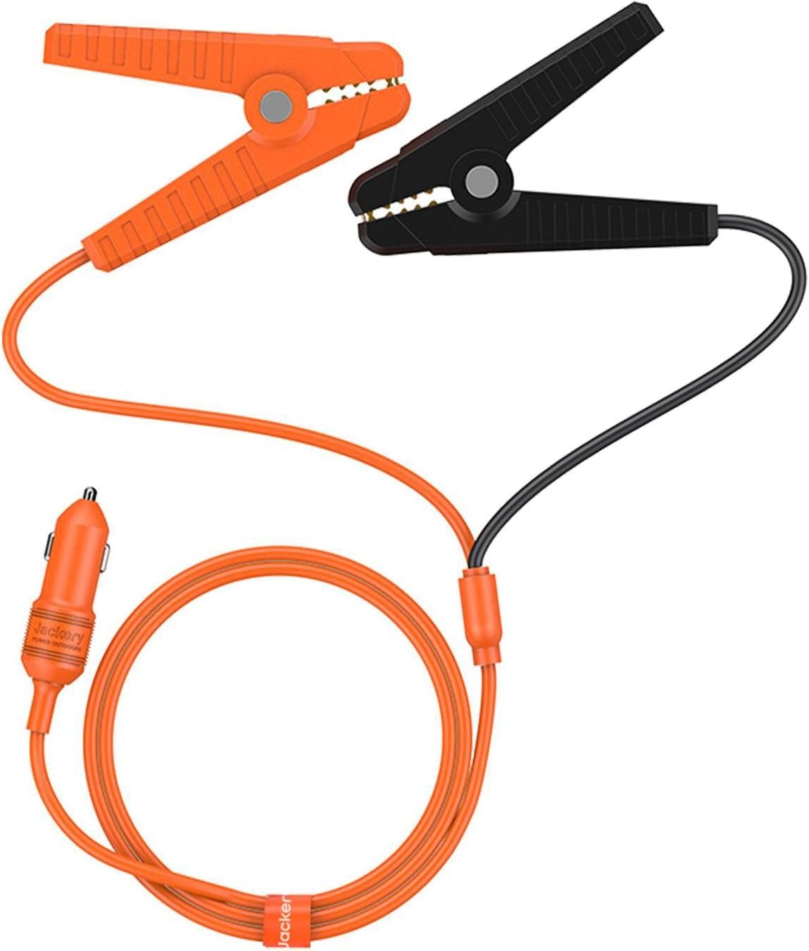 Jackery PowerCable 12V Automobile Lead-Acid Battery Charging Cable, Cigarette Lighter Plug to Alligator Battery Clamps for Car Battery, Compatible with All Jackery Solar Generators Power Stations Except Explorer 160