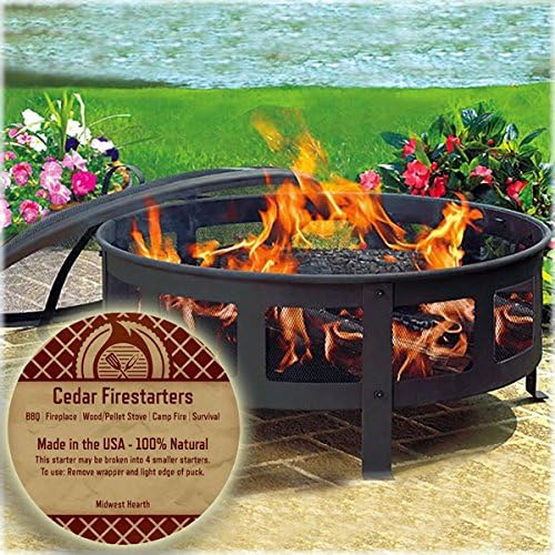 Midwest Hearth Cedar Fire Starters (8 Pack - Up to 32 Fires) Made in USA