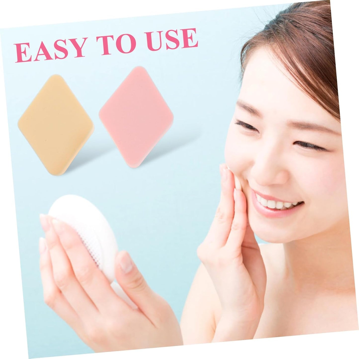 DEARMAMY 12Pezzi Polvere Per Spugnette Per Fondotinta e Cosmetici Accessori Makeup Portatili Colori Applicazione