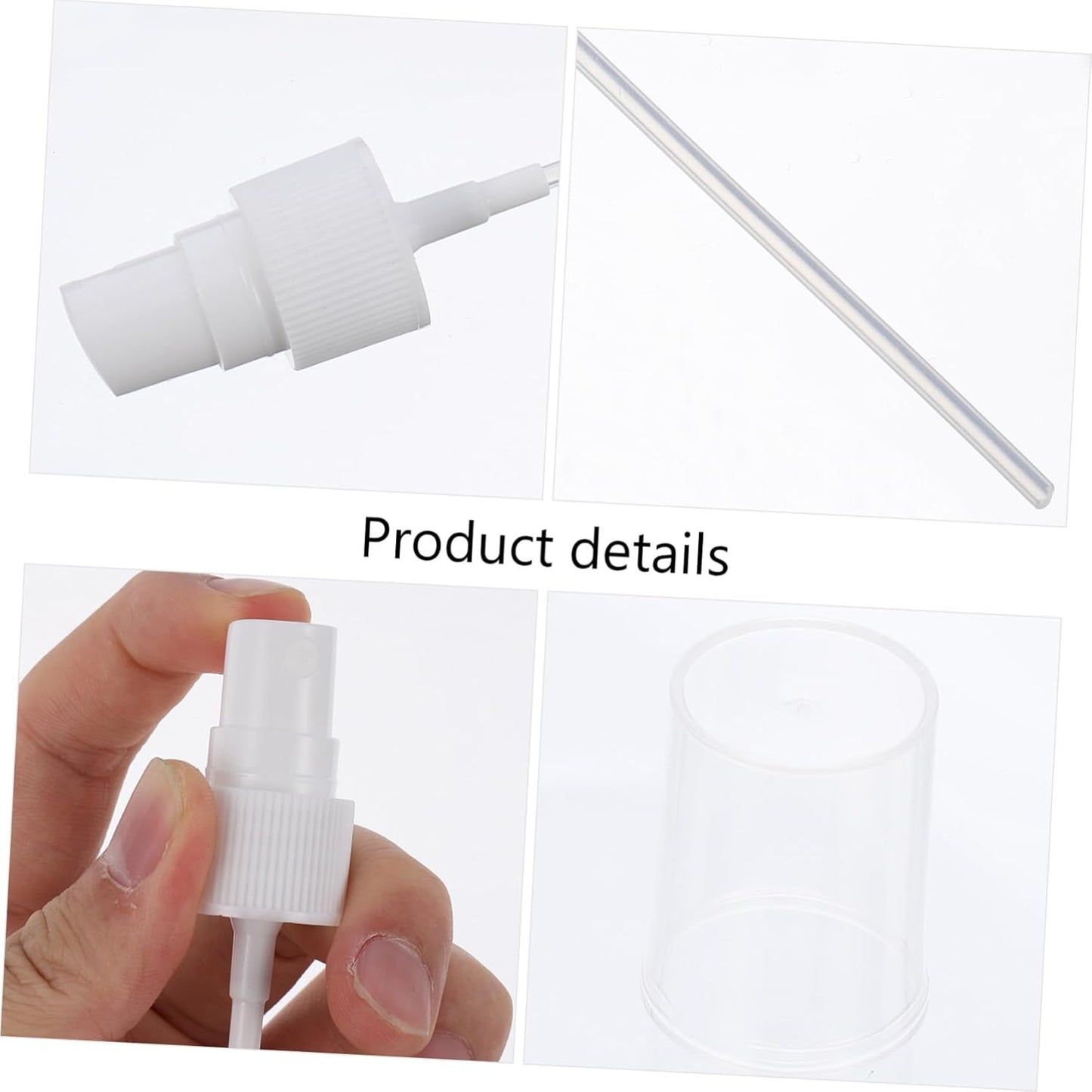 Healeved 20pcs Spray Heads for Mini Perfume Bottles Durable Cosmetic Sprayer Nozzles for Essential Oils Aromatherapy and Cleaning Products