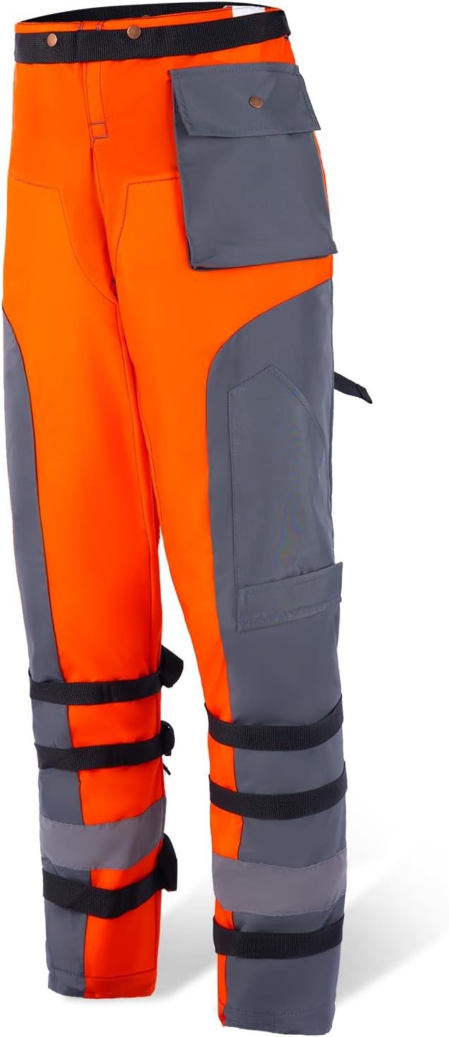 Chainsaw Apron Safety Pants, Chainsaw Work Pants - Safety Protection, Wear and Tear Resistant, Comfortable Fit, Outdoor Logging Protective Pants L