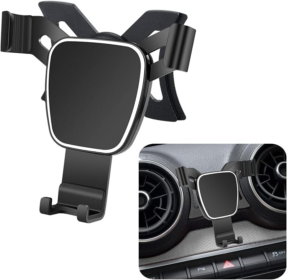 LUNQIN Car Phone Holder for Audi Q2 2018-2024 Car Accessories Navigation Bracket Interior Decoration Mobile Phone Holder