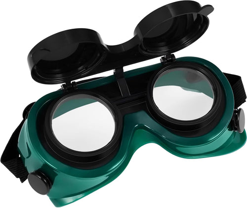 GLEAVI Welding Flip Up Goggles - Eye Safety Protection Eclipse Goggles Front Welding Lens Viewing Eyewear for Soldering Torching Brazing