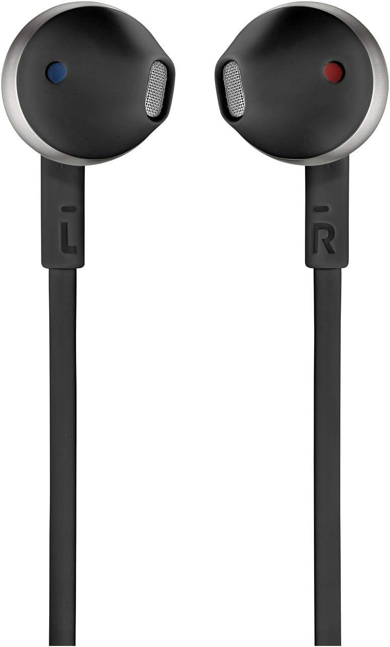 JBL Tune 205 Wired In-Ear Headphones with One-Button Remote/Mic - Black