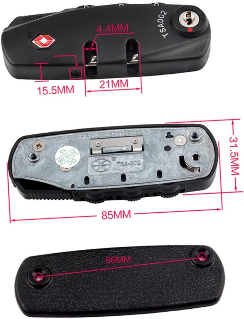 SEWOART Anti-theft Lock Valise Case Zipper Password Lock Password Lock Tsa Customs Travel Locks for Luggage Pour Combination Lock for Suitcases Fingerprint Portable