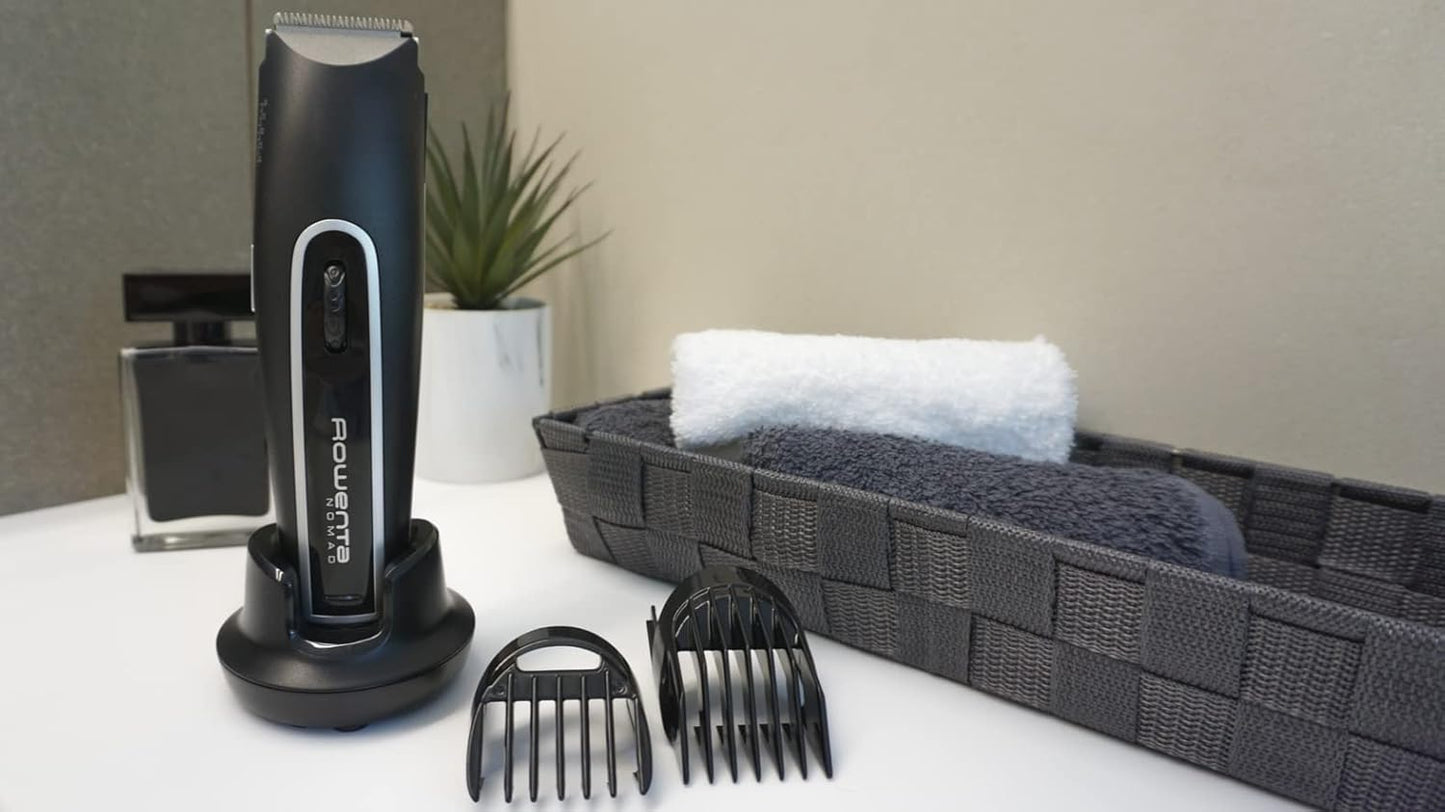 Rowenta TN1410 Nomad Hair Clipper Mesh and Cordless Use, Approx. / Battery, Black