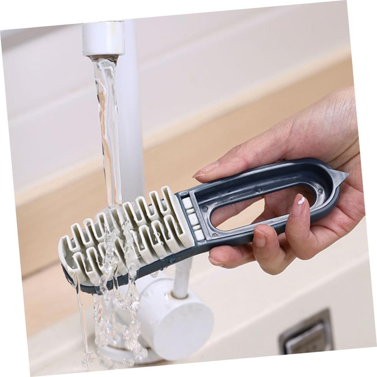 Garneck Multi Functional Shoe Cleaning Brush Soft Bristles for Efficient Stain Removal Compact Design for for Shoes Essential Household Cleaning Tool