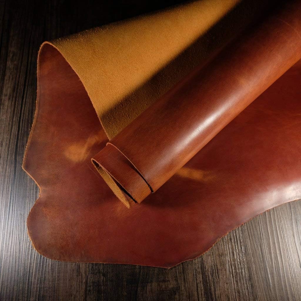 Tannery Finished Genuine Cowhide Full Grain Leather Craft | Home Supplies Leather Craft Tools Sewing Hobbies Workshop Leather Crafts Tan Leather