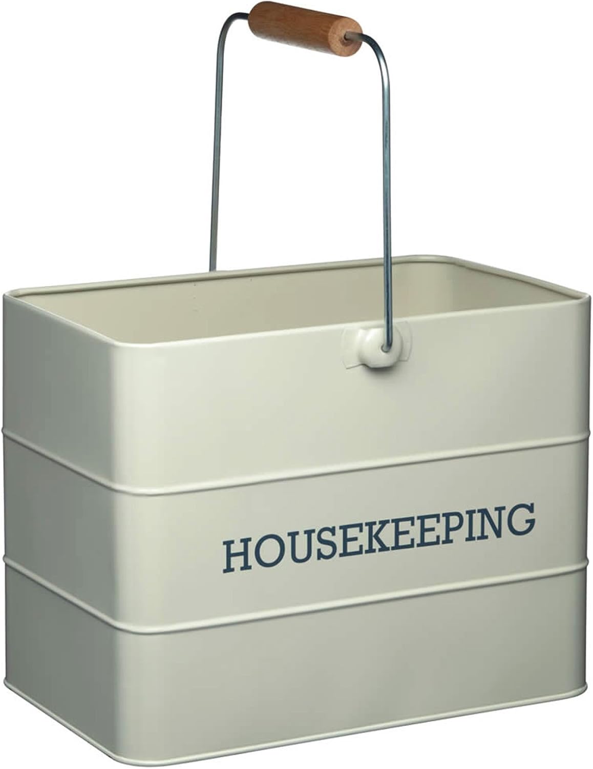 KitchenCraft Living Nostalgia Metal Cleaning Caddy, 33 x 21 x 26 cm - Antique Cream
