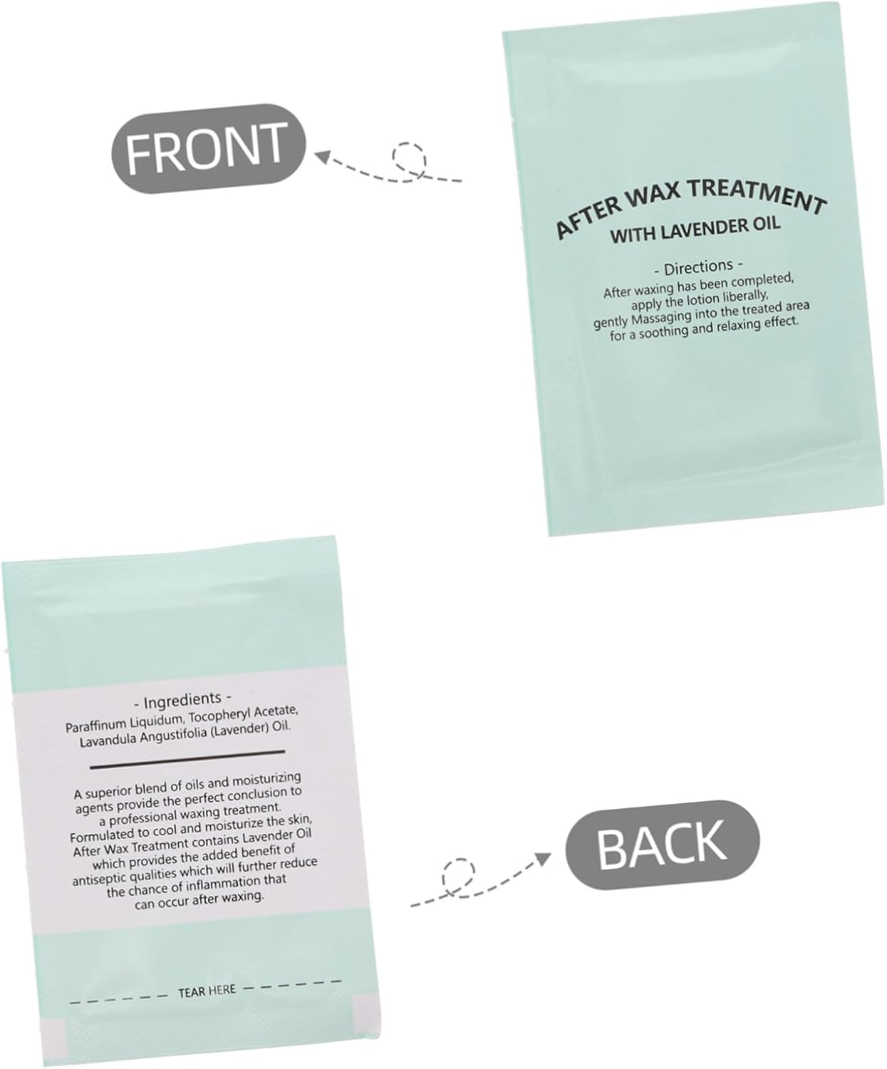 Beavorty 20pcs Post Waxing Essentials Oil Remover Wipes after Wax Remover Waxing Oil Wipes Soft Wax Cleaning Pad