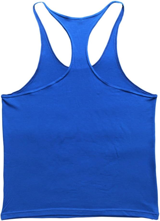 JEEING GEAR Men's Stringer Bodybuilding Workout Gym Tank Tops Training Y Back Cotton