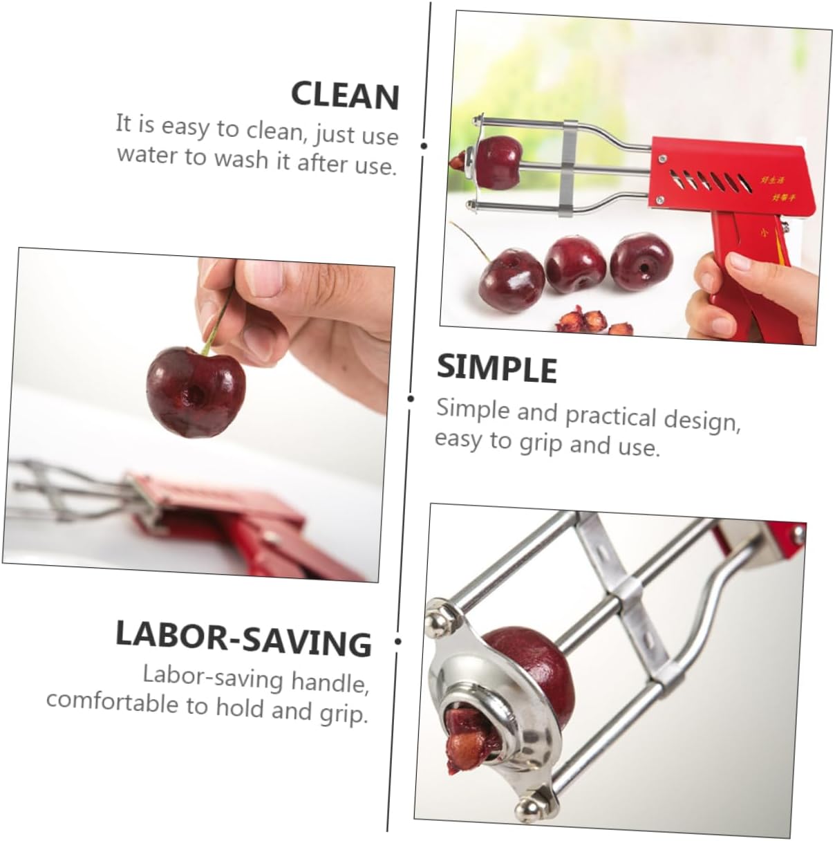 Mobestech Stainless Steel Fruit Pitter Labor-Saving Core Remover Tool for Removal Kitchen Gadget with Comfortable Grip for Pears and Pineapples