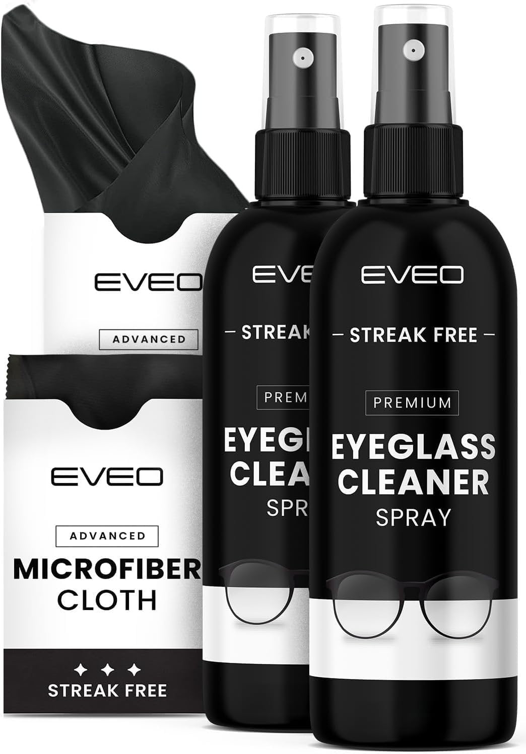 Eyeglass Cleaner Spray - Glasses Cleaner with Lens Cleaner for Eyeglasses | Eye Glass Cleaner, Glasses Cleaning kit
