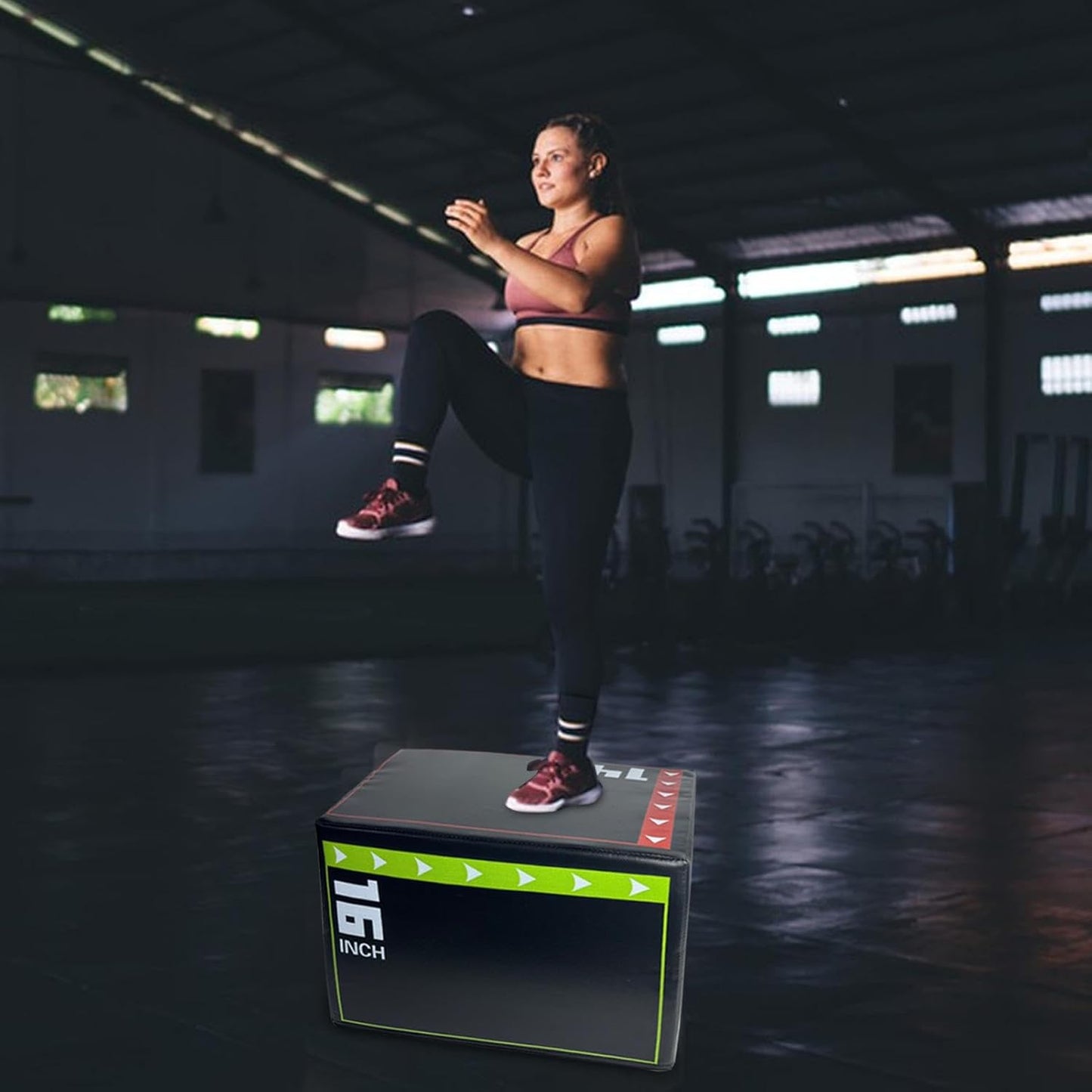 Jumping Box Training, Jumping Training Tool, 15.75 x 11.81 in Shockproof Non Slip Step Up Gear, Jump Equipment, Ideal for Home and Gym Workouts to Strength Agility