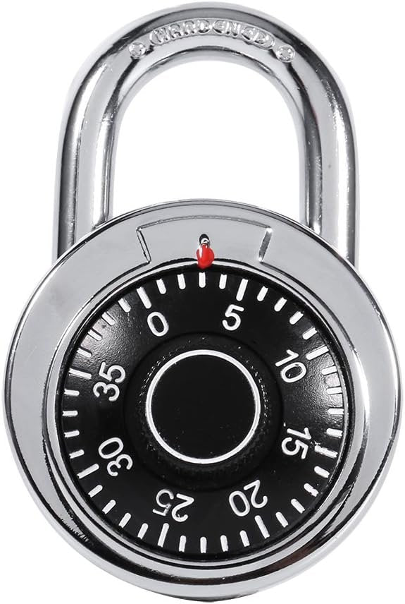 Combination Code Lock Safe Security for Luggage Suitcase Round Dial Number Padlock Zinc Alloy